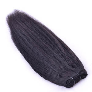EXTENSIONS de cheveux indiens YAKI lisses à cuticules alignées 100%, DOUBLE tissage MACHINE, faisceaux de cheveux bruts non traités - Product Image 2