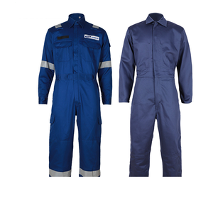 Combinaison de travail de sécurité haute visibilité pour homme, ignifuge, respirante, jaune réfléchissant, coton/polyester - Product Image 5