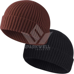 Unisex Polyester Beanie Hat Solid Color Ribbed Knit Breathable Waterproof <b>Winter</b> <b>Cap</b> for Adults Casual Outdoor Wear 56-58CM - Product Image 3