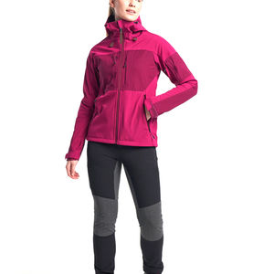 Veste softshell en polaire pour femme, thermique, chaude, zippée, légère, pour sports de plein air, course à pied, logo personnalisé, fournisseur OEM en gros - Product Image 4