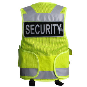 Gilet de sécurité en coton haute visibilité, infroissable, certifié EN, personnalisable ODM, réfléchissant pour hommes, vente en gros - Product Image 5