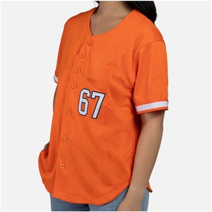 Camiseta de Béisbol para Mujer, Cuello en V, Transpirable, Talla Grande, con Nombre, Logotipo, Sublimación de Liga, Bordado para Equipos Escolares, Aficionados y Equipos - Product Image 5