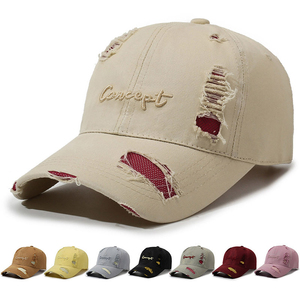 Gorra de Béisbol Negra Bordada Concept, 6 Paneles, Algodón Desgastado, Unisex, Ajustable, Estilo Urbano - Product Image 5