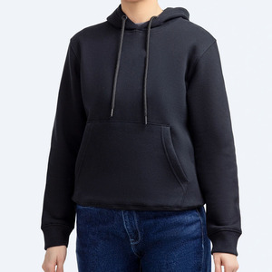 Sudadera con Capucha para Mujer PENTO INDUSTRY, 100% Algodón Felpa, Anti-Pilling, Color Sólido, Manga Larga, Hombros Caídos, Invierno - Product Image 1
