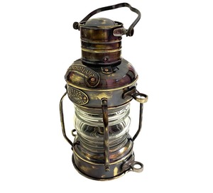 Lampe d'ancre maritime en laiton rustique de qualité supérieure, lanterne nautique pour la décoration de maison côtière et l'éclairage nautique, en vente - Product Image 2