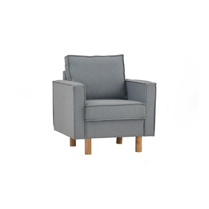 Fauteuil une place de style Mid-Century avec structure en bois massif et rembourrage respirant en mousse pour appartement, villa, maison, hôtel - Product Image 1