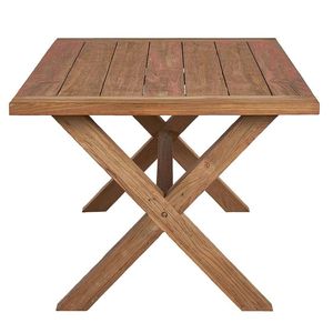 Ensemble de table à manger de style farmhouse en bois massif de haute qualité, design simple et attrayant, prix de gros - Product Image 2