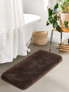 Customised Modern Classic Hot Selling Personalized Fit Plush Bath Mats Perfect Bathroom Addition Durable <b>Edge</b> Stitching Comfort - Product Image 1