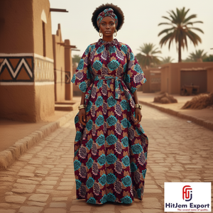 Tela Ankara Africana Estampada al por Mayor, 100% Algodón, para Marcas de Moda de Nigeria, Ghana, Senegal, Kenia, Vestidos con Estampado Africano - Product Image 2