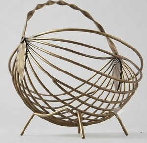 Panier à fruits en fil métallique sur mesure, très vendu, avec poignée, élégant bol de rangement pour fruits - Product Image 2