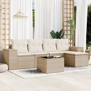 Ensemble de canapés de jardin beige crème - Product Image 1