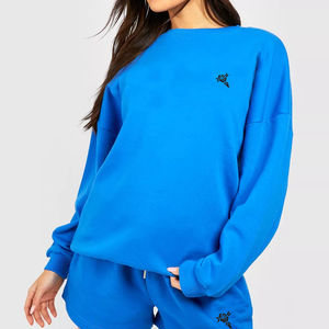 เสื้อฮู้ดสีลาเวนเดอร์สำหรับผู้หญิง ทรงโอเวอร์ไซส์ สวมใส่สบาย ผ้าฝ้ายเนื้อนุ่ม อุ่นสบาย มีสไตล์ ทันสมัย แขนยาว ทรงหลวม ใส่สบาย เหมาะกับแฟชั่นฤดูหนาว - Product Image 3