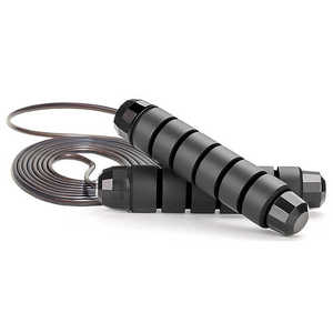 Cuerda de Saltar de Alta Calidad para Entrenamiento, Metálica, Negra, Longitud Ajustable, Color y Logotipo Personalizables - Product Image 1