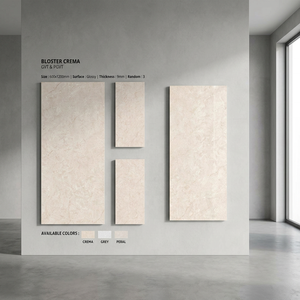 Carreaux de céramique émaillés de métro 60x120mm Rectifiés Design simple Carreaux de porcelaine polis à l'aspect marbre de Carrare - Product Image 1
