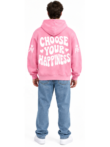 Custom Manufacturers Oversized French Terry Hoodie Vintage Streetwear Pink Oversized Drop Shoulder Unisex Hooded Sweatshirt - Product Image 6