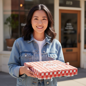 Custom Printed <b>Pizza</b> <b>Box</b> Personalized Packaging for Restaurant <b>Pizza</b> Delivery and Food Packaging Use - Product Image 5