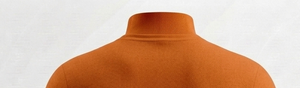 Camiseta de Hombre Naranja de Manga Corta con Cuello Redondo, Tejida en 100% Algodón Transpirable, Corte Regular, Diseño Sólido con Letras Pintadas a Mano y Dibujos Animados - Product Image 3