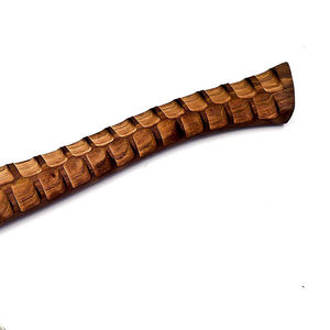 ขวานตัดไม้ Burraq Custom ขนาด 19 นิ้ว หัวแบบ Tomahawk ทำด้วยมือจากเหล็กกล้าไร้สนิมอุตสาหกรรม ด้ามไม้พะยูง ปลอกหนัง ใบมีดขนาด 4.5 นิ้ว - Product Image 6