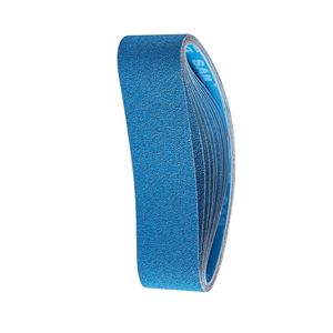 10 Pezzi Nastri Abrasivi 4 X 36 Pollici per Affilatura Coltelli, Zirconia M, Grane 40 60 80 120 240 per Levigatrice a Nastro - Product Image 1