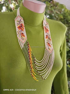 สร้อยคอลูกปัดแก้วแนวอาร์ตพร้อมลูกปัดหลากสีและสายที่ทนทานสำหรับใส่ประจำวันและข้อความแฟชั่น - Product Image 4