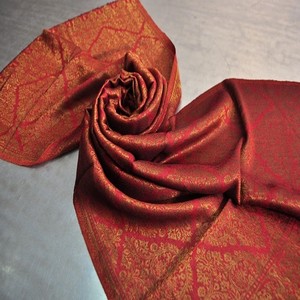 Fine <b>Wool</b> Zari Self Stole High Quality Luxury Scarves jacquard weave scarf - Product Image 4