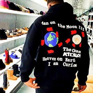 Sudadera con Capucha Superior International Unisex Vintage <span class=keywords><strong>CPFM</strong></span>, Estampado de Grafiti, Estilo Hip Hop, Algodón, Talla Grande, Color Negro, ODM - Product Image 4