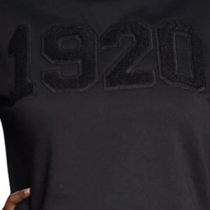 Sweat-shirt unisexe Zeta Phi Beta All Black 1920, lettres grecques brodées en chenille, streetwear haut de gamme en molleton - Product Image 3