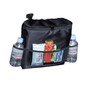 Sac de rangement portable pour siège de voiture, extensible et respirant, avec fermeture éclair transparente pour compartiment isotherme, en polyester durable - Product Image 1