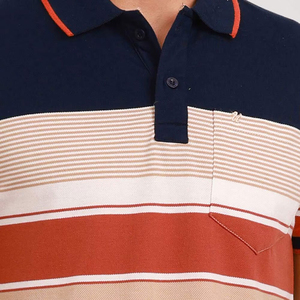 Chemise Homme Beige à Manches Courtes en Jersey Tricoté Couleur Unie Respirante Design Décontracté avec Poche Poitrine Personnalisée - Product Image 6