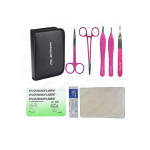 Medic Instruments Suture Practice Kit With Silicone Suture Pad And 5-piece Surgical Tools Medical And Nursing - Product Image 1