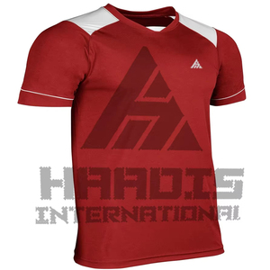 เสื้อฟุตบอลแขนสั้นขายดีสำหรับผู้ชาย ระบายอากาศได้ดี แห้งเร็ว ชุดกีฬาพร้อมโลโก้ ชื่อ และพิมพ์ลายตามสั่ง - Product Image 1