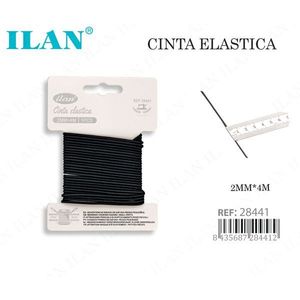 Nastro Elastico Ilan 2mm x 4m per Cucito e Artigianato - Product Image 1