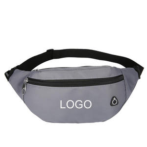 Bagnex Waterproof Nylon Sport Waist Pack Running Belt Zipper Closure Unisex Lightweight Adjustable Waistband <b>Pillow</b> <b>Shape</b> Bag - Product Image 3