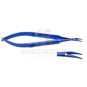 Porte-aiguilles microsurgicaux en titane courbés de 14 cm, instrument de précision pour la chirurgie ophtalmique par SurgiRight - Product Image 1