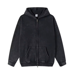 Quick Dry Breathable Acid Wash Hoodies Custom Printing <b>100</b>% Cotton Logo High Quality Men's Winter Eco-Friendly Lightweight - Product Image 4