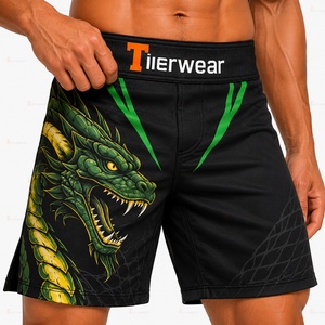 Shorts de combat MMA Premium 185 GSM en polyester et élasthanne, respirants, séchage rapide, pour Muay Thai, boxe, grappling, entraînement, OEM, marque privée - Product Image 6