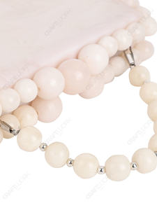 Pochette en résine marbrée avec cadre perlé et chaîne, sac de soirée de créateur pour les acheteurs en gros, OEM et sous marque privée - Product Image 5