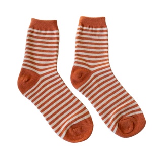 ODM JZVINA Fabricante de alta calidad Estilo clásico retro Algodón Crew Diseño a rayas transpirable para uso diario Casual personalizado - Product Image 2