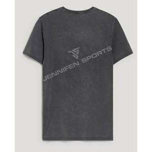 T-shirt léger à manches courtes personnalisé pour homme, style rétro américain décontracté, avec logo imprimé, 100 % coton - Product Image 3