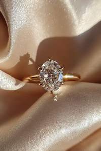 Anillo de Compromiso de Oro de 14K con Diamante Cultivado en Laboratorio de Corte Elegante de 2ct, Diseño Simple de Lujo, Certificado IGI para Mujer, Color D, Joyería de Regalo - Product Image 6