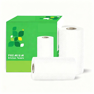 Papier absorbant de cuisine écologique en gros, imprimé, gaufré et super absorbant, rouleaux jetables - Product Image 4
