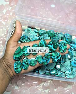 Piedras Preciosas Sueltas de Crisocola y Malaquita 100% Naturales, Cabujón para Joyería, Piedra Mineral, Espécimen de Malaquita - Product Image 5