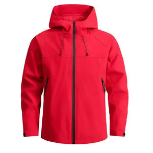 Fabricant de vestes zippées de performance sans coutures OEM, vestes d'entraînement sur mesure à coupe ajustée, tissu polyester - Product Image 5