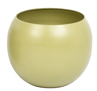 Pot de fleurs en fer mat doré exclusif |   Pot de plante d'intérieur de style ferme pour la maison et le jardin |   Écologique, durable et léger