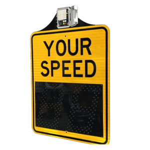 Reflective LED <b>Driver</b> Awareness <b>Sign</b> with Intelligent Radar Monitoring - Product Image 1