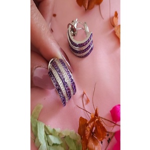 Elegantes pendientes Kundan auténticos, pendientes chapados en oro de la mejor calidad para mujeres, ropa tradicional, ropa de boda, para mujeres y niñas. - Product Image 1
