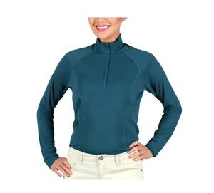 T-shirt d'équitation de haute qualité, tissu extensible léger, anti-transpiration, vêtements d'entraînement équestre, fournisseur en gros - Product Image 4