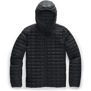 Veste matelassée à capuche noire pour homme, fermeture éclair intégrale, coupe-vent, manteau d'hiver décontracté, rembourrage en polyester, coupe régulière - Product Image 4