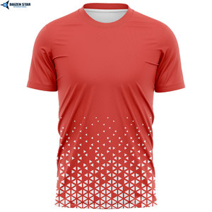 Men's Eco-Friendly Quick Dry Breathable 100% Cotton Jersey T-Shirts Short Sleeve Loose Fit Solid Casual O-Neck Silk Screen - Product Image 4