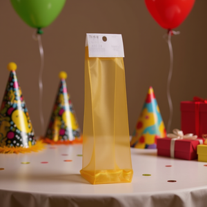 Sacchetto Regalo in Organza Ilan 6,5x28 Cm Colore Oro Decorazione per Feste - Product Image 2